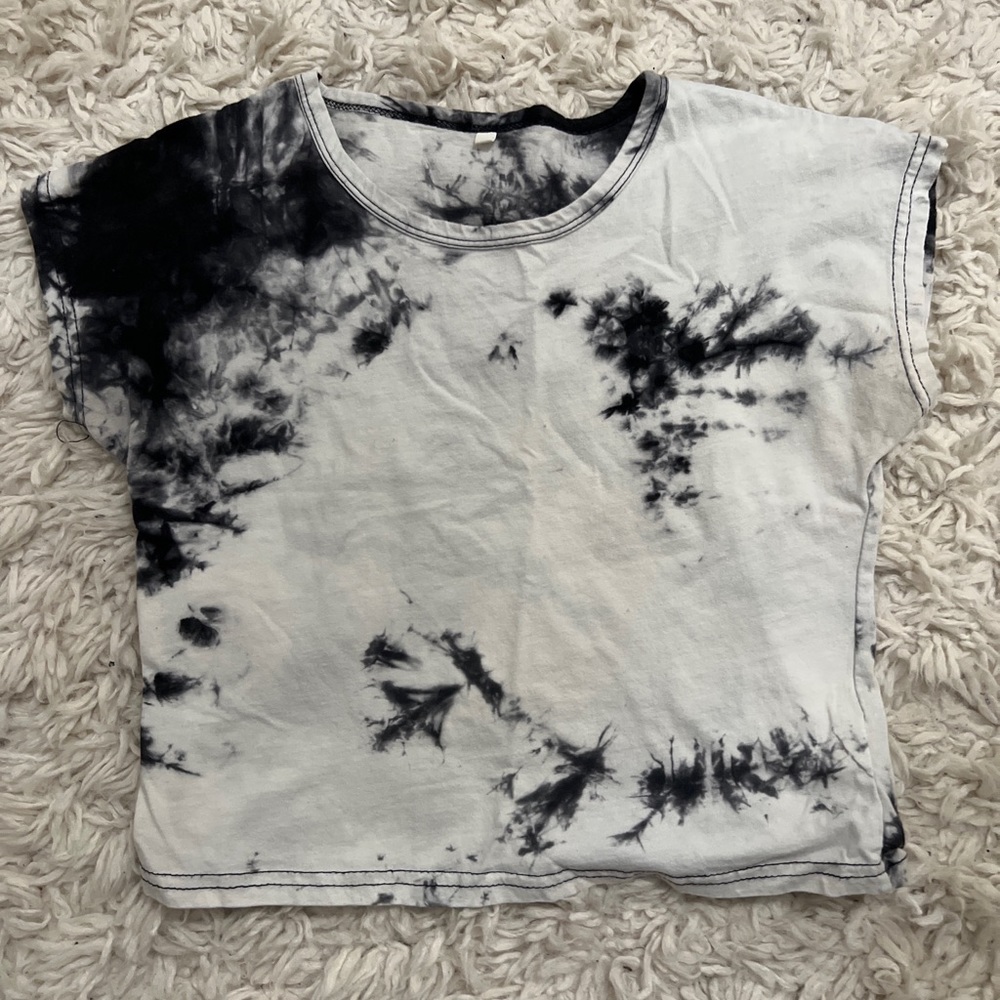 Cropped Tie Dye Tee